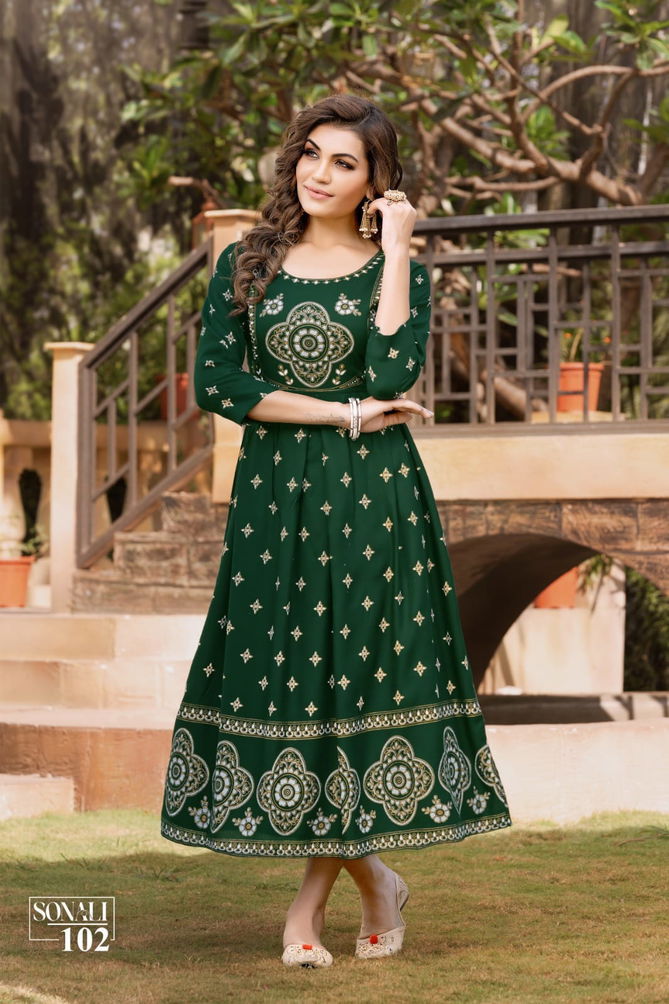 Sonali By Hirwa Anarkali Kurti Catalog